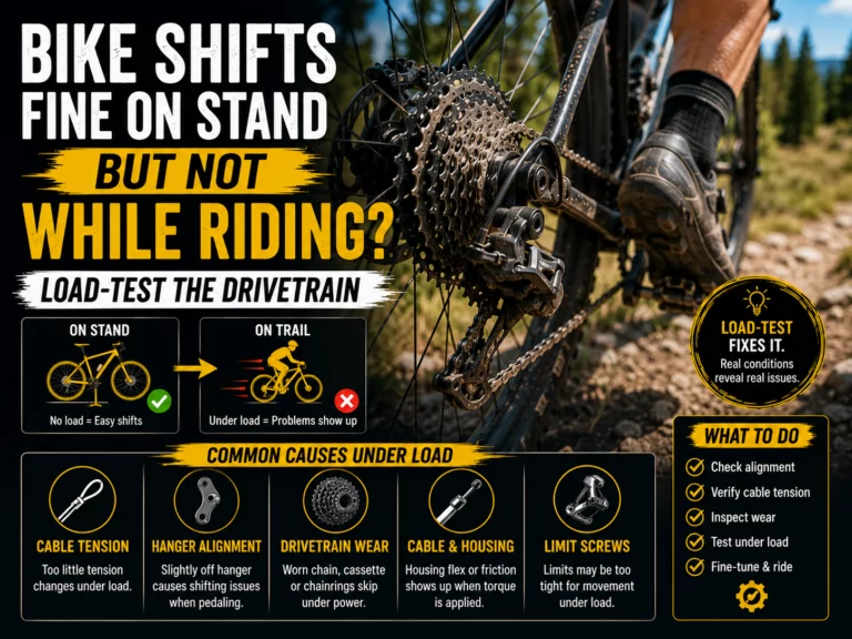 Why Does Bike Shift Fine on Stand but Not While Riding Load-Test the Drivetrain